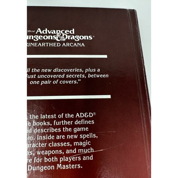 Advanced Dungeons & Dragons Unearthed Arcana TSR 1985 #2017 AD&D RPG - Picture 10 of 16